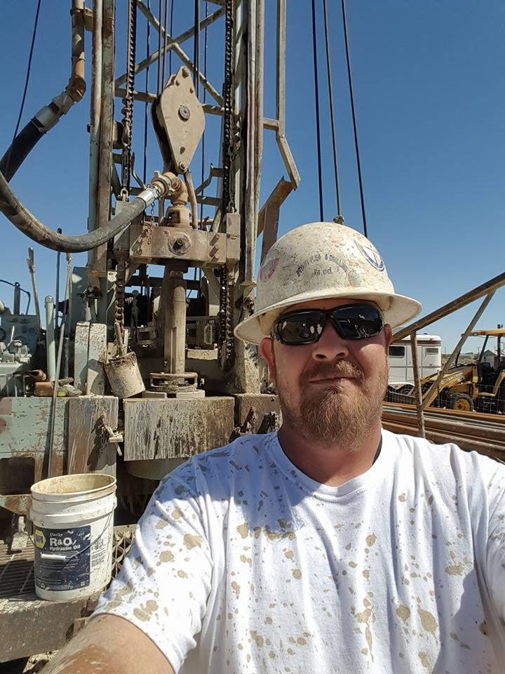 Jarod Bryant on a Bryant Drilling jobsite in Antelope Valley